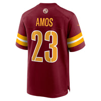 Washington Commanders Trey Amos Nike Burgundy Team Game Jersey