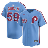 Philadelphia Phillies Jhoan Duran Nike Light Blue Alternate Limited Player Jersey