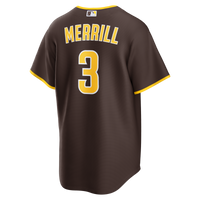 San Diego Padres Jackson Merrill Nike Brown Road Replica Jersey