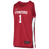 #1 Stanford Cardinal Nike Replica Basketball Jersey - Cardinal