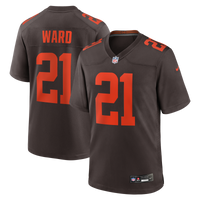 Cleveland Browns Denzel Ward Nike Brown Alpha Dawg Game Jersey