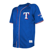 Texas Rangers Stitches Royal Team Color Full-Button Fashion Jersey