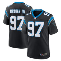 Carolina Panthers Bobby Brown III Nike Black Team Game Jersey