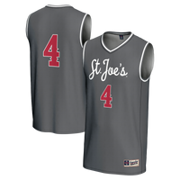#4 Saint Joseph's Hawks GameDay Greats Lightweight Basketball Fashion Jersey - Gray