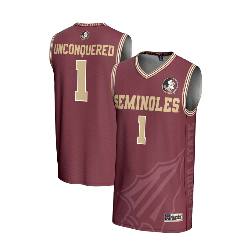 #1 Florida State Seminoles GameDay Greats Lightweight Icon Print Basketball Jersey - Garnet