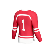Boston University GameDay Greats Lightweight Collegiate Hockey Fashion Jersey - Scarlet