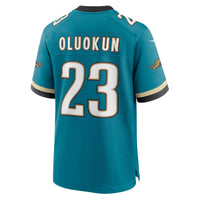 Jacksonville Jaguars Foye Oluokun Nike Teal Prowler Throwback Player Game Jersey