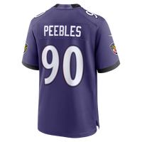 Baltimore Ravens Aeneas Peebles Nike Purple Team Game Jersey