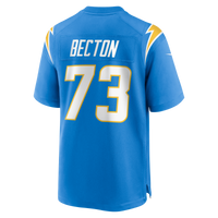 Los Angeles Chargers Mekhi Becton Nike Powder Blue Team Game Jersey