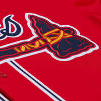 Atlanta Braves Chipper Jones Mitchell & Ness Red 2006 Cooperstown Collection Authentic Jersey