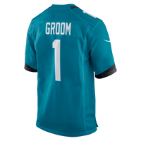 Jacksonville Jaguars Number 1 Groom Nike Teal Game Jersey