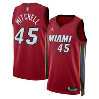Miami Heat Jordan Brand Statement Edition Swingman Jersey - Red - Davion Mitchell