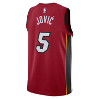 Miami Heat Jordan Brand Statement Edition Swingman Jersey - Red - Nikola Jović