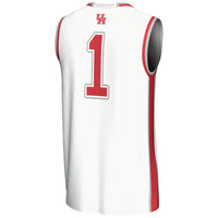 #1 Houston Cougars GameDay Greats Lightweight Basketball Jersey - White