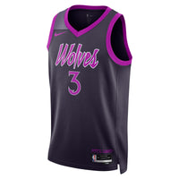 Minnesota Timberwolves Nike 2025/26 City Edition Swingman Jersey - Black - Jaden McDaniels
