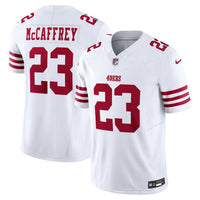 San Francisco 49ers Christian McCaffrey Nike White Vapor F.U.S.E. Limited Jersey