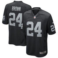 Las Vegas Raiders Willie Brown Nike Black Game Retired Player Jersey