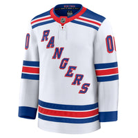 New York Rangers Fanatics White Away Premium Custom Jersey