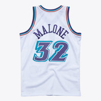Utah Jazz Karl Malone 1996 Hardwood Classics Swingman Jersey By Mitchell & Ness - White -