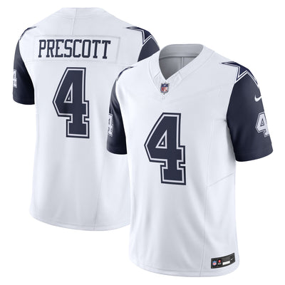 Dallas Cowboys Dak Prescott Nike White Vapor F.U.S.E. Limited Jersey