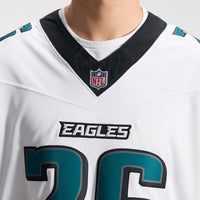 Philadelphia Eagles Saquon Barkley Nike White Vapor F.U.S.E. Stitched Limited Jersey