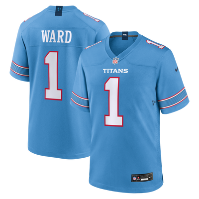 Tennessee Titans Cameron Ward Nike Light Blue Game Jersey