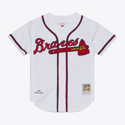 Atlanta Braves Andruw Jones Mitchell & Ness White 2005 Authentic Jersey