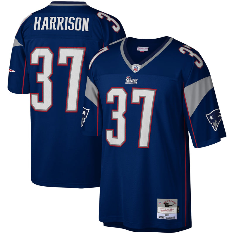 New England Patriots Rodney Harrison Mitchell & Ness Navy Legacy Replica Jersey