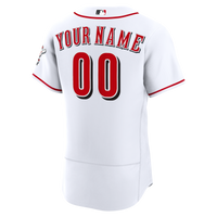Cincinnati Reds Nike White Home Authentic Custom Jersey