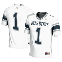 #1 Utah State Aggies GameDay Greats Football Jersey - White