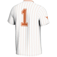 #1 Texas Longhorns GameDay Greats Lightweight Softball Jersey - White