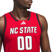adidas #00 Red NC State Wolfpack Replica Swingman Jersey