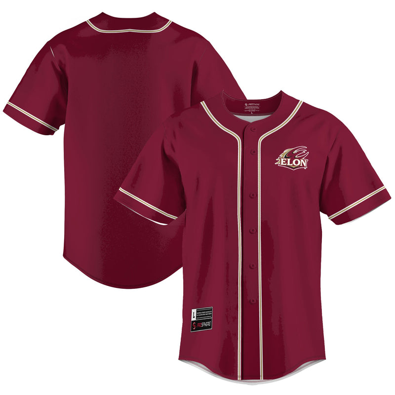 Elon Phoenix GameDay Greats Lightweight Baseball Jersey - Maroon