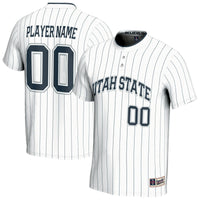 Utah State Aggies GameDay Greats NIL Pick-A-Player Lightweight Softball Fashion Jersey - White