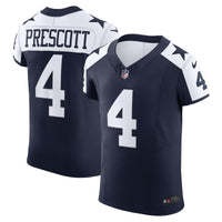 Dallas Cowboys Dak Prescott Nike Navy Alternate Vapor F.U.S.E. Elite Jersey