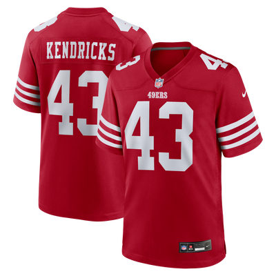 San Francisco 49ers Eric Kendricks Nike Scarlet Team Game Jersey
