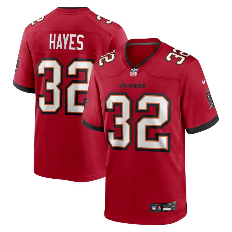 Tampa Bay Buccaneers Josh Hayes Nike Red Game Jersey