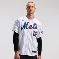 New York Mets Francisco Lindor Nike White Home Limited Jersey