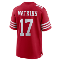 San Francisco 49ers Jordan Watkins Nike Scarlet Team Game Jersey