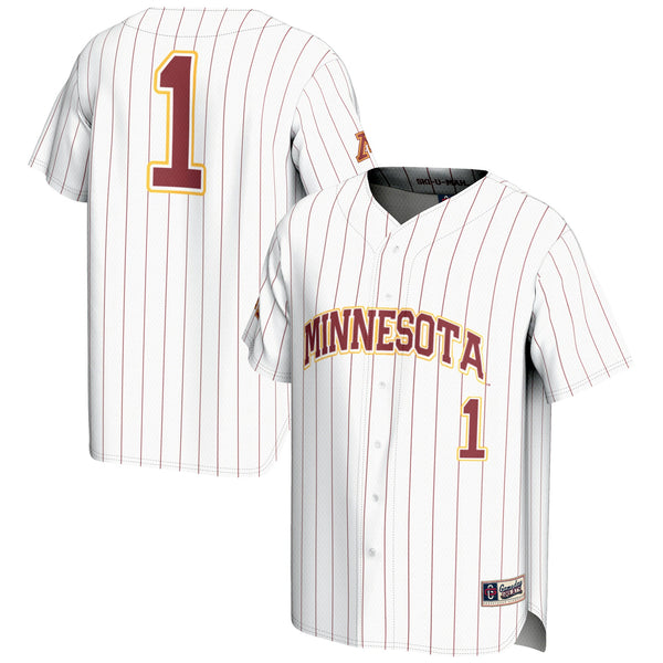 #1 Minnesota Golden Gophers GameDay Greats Lightweight Baseball Jersey - White