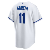 Kansas City Royals Maikel Garcia Nike White Home Replica Jersey