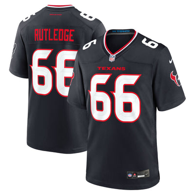 Houston Texans Keylan Rutledge Nike Navy 2026 NFL Draft First Round Pick No. 26 Team Game Jersey