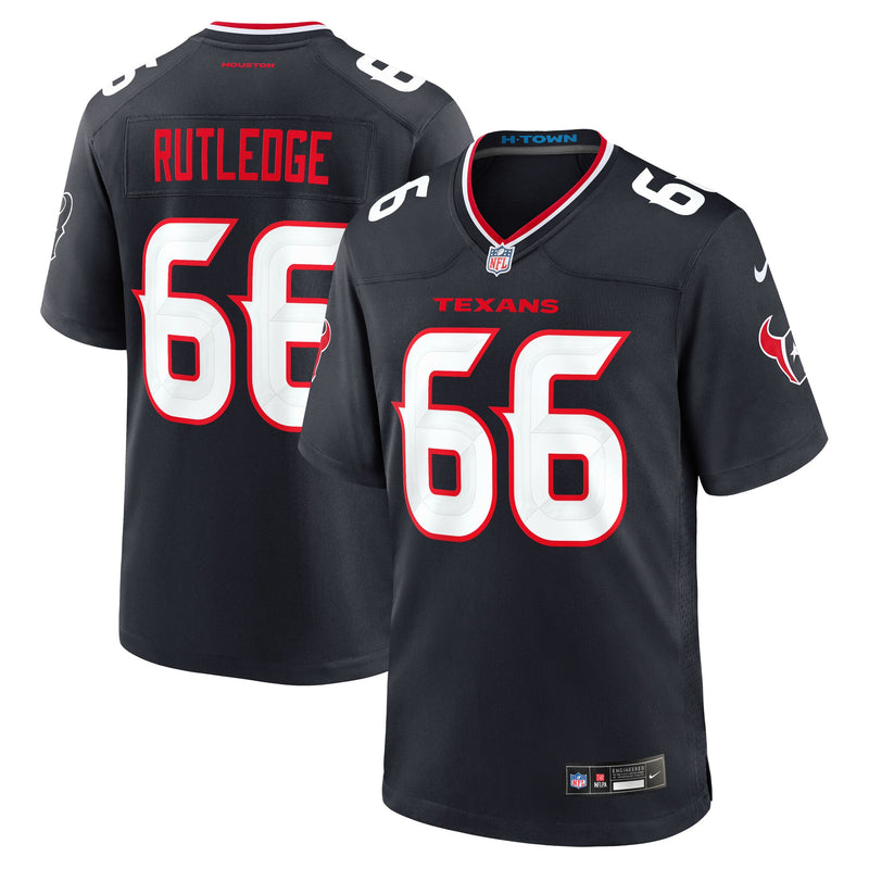 Houston Texans Keylan Rutledge Nike Navy 2026 NFL Draft First Round Pick No. 26 Team Game Jersey