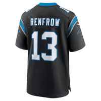 Carolina Panthers Hunter Renfrow Nike Black Team Game Jersey