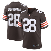 Cleveland Browns Jeremiah Owusu-Koramoah Nike Brown Game Player Jersey