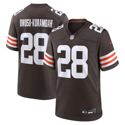 Cleveland Browns Jeremiah Owusu-Koramoah Nike Brown Game Player Jersey