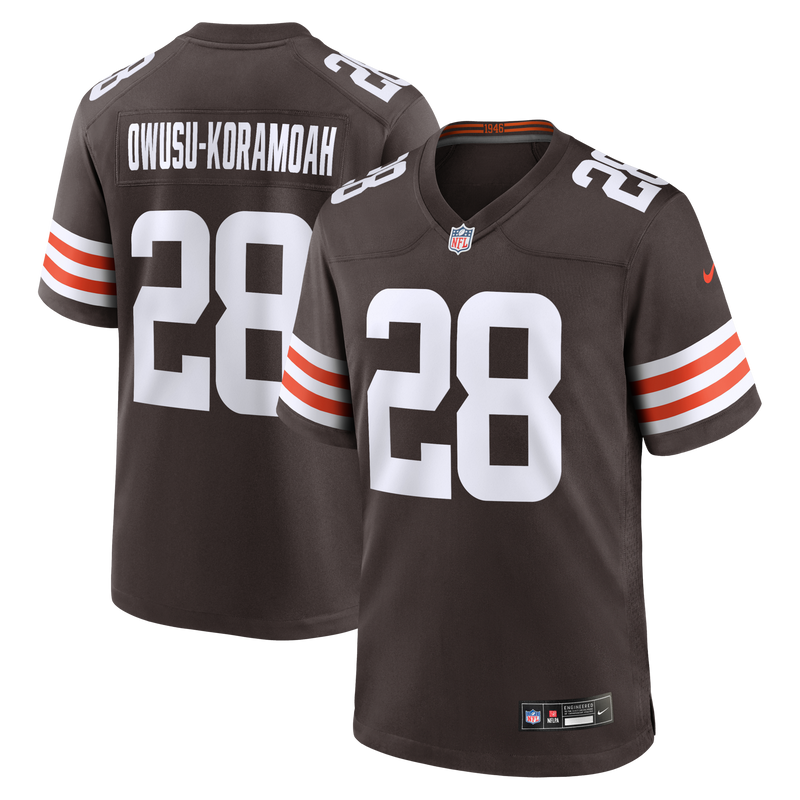 Cleveland Browns Jeremiah Owusu-Koramoah Nike Brown Game Player Jersey