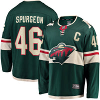 Minnesota Wild Jared Spurgeon Green Home Breakaway Player Jersey