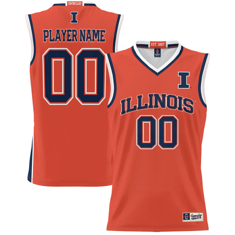 Illinois Fighting Illini GameDay Greats Lightweight NIL Pick-A-Player Basketball Jersey - Orange