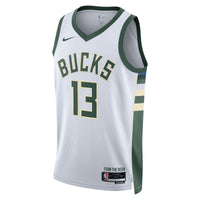 Milwaukee Bucks Nike Association Edition Swingman Jersey - White - Ryan Rollins -